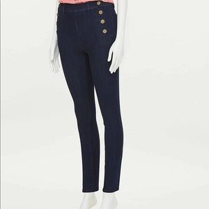LOFT High Waisted Skinny Sailor Jeans
